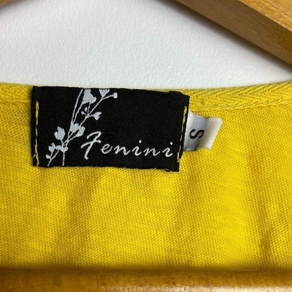 Fenini Artsy tunic long sleeve boho minimalist Thermal Top sweater Size S - Picture 5 of 9